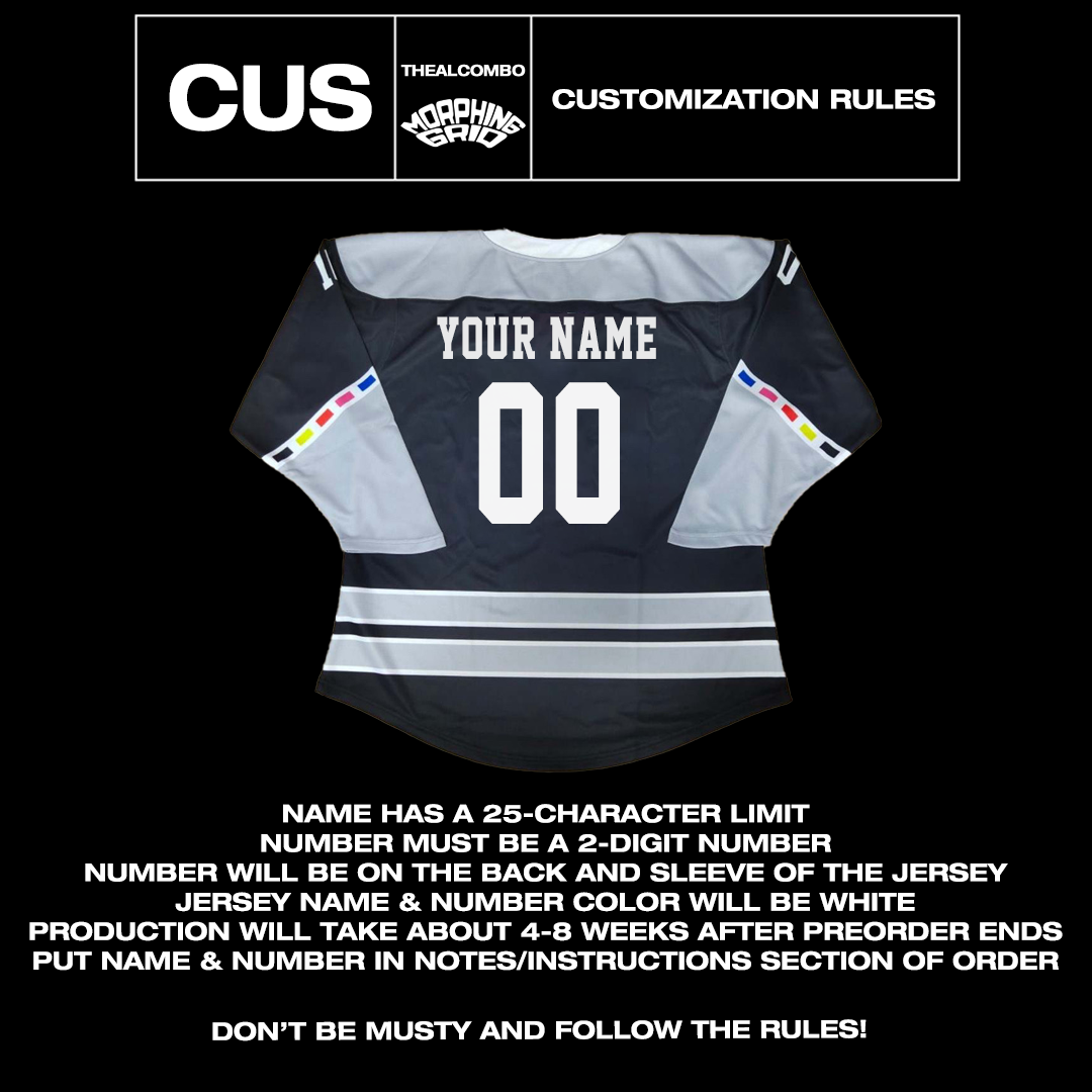 [PRE-ORDER] MORPHING GRID HOCKEY JERSEY W/ CUSTOMIZATION