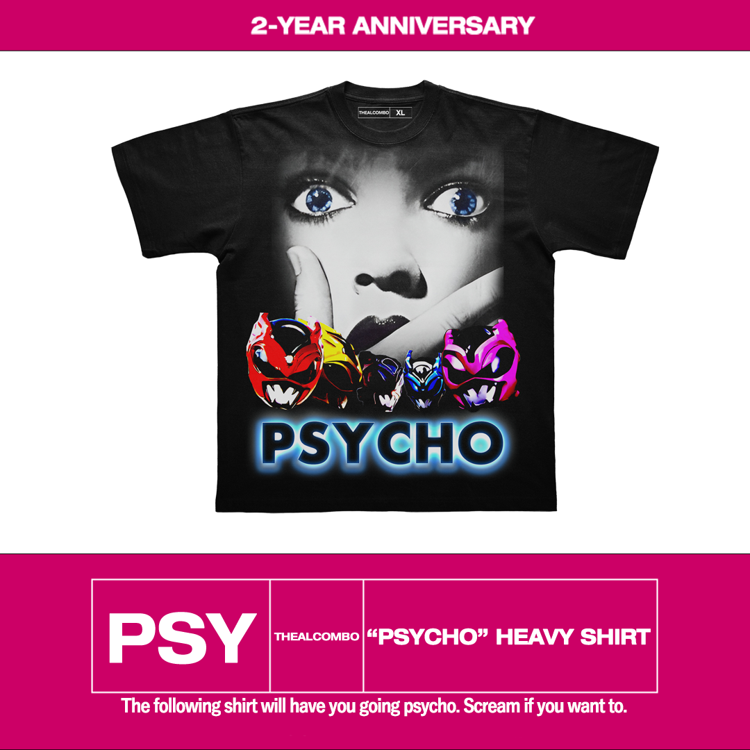 [SOBRAS] Camiseta pesada "Psycho"